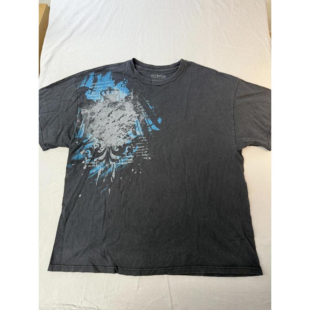 Y2K Splatter Tshirt Layerd Paint Splatter Urban Pipeline XXL